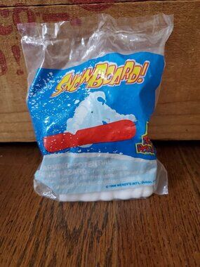 Vtg NEW sealed Wendy’s Kids Meal Snowboard Toy, 1998